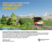 Logo Schnupperticket Regionalbusse Flach- und Tennengau