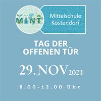 Logo Tag der offenen Tür MINT Mittelschule Köstendorf